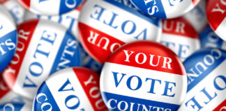 Opinion: The Immense Power of the Down-Ballot Vote,Buttons,With,Your,Vote,Counts,-,3d,Rendering