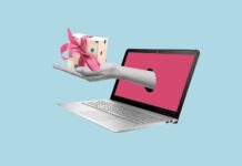 Top Shelf: Holiday Buyers Guide Contemporary,Art,Collage,Of,Laptop,And,Hand,With,Gift,Box.