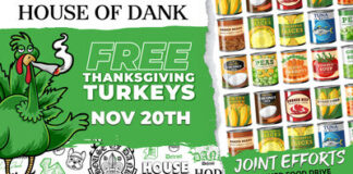 House of Dank Continues Annual Turkey, Canned Food Events House of Dank 2024 turkey giveaway