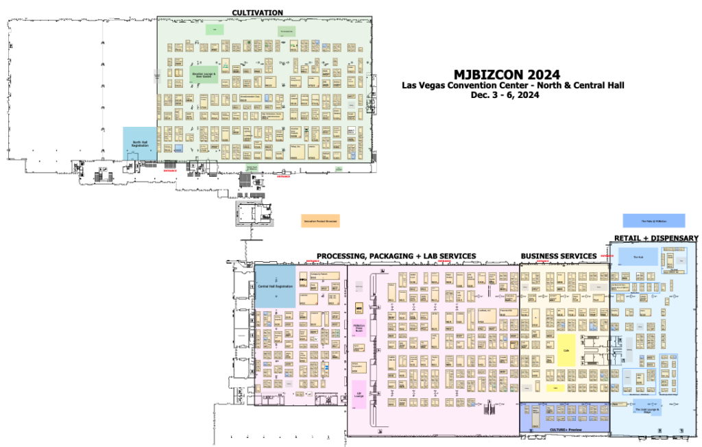 mjbizcon 2024 map