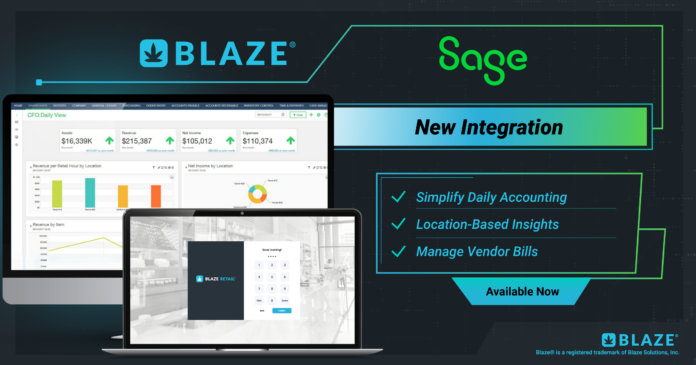 BLAZE POS Integrates with Sage to Streamline Accounting for Enterprise Cannabis Retailers | mg Magazine