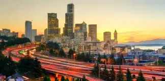 Networking & Growth: Key Takeaways from Interchange West 2025 I-5 freeway interchange and downtown Seattle by trongnguyen mg Magazine