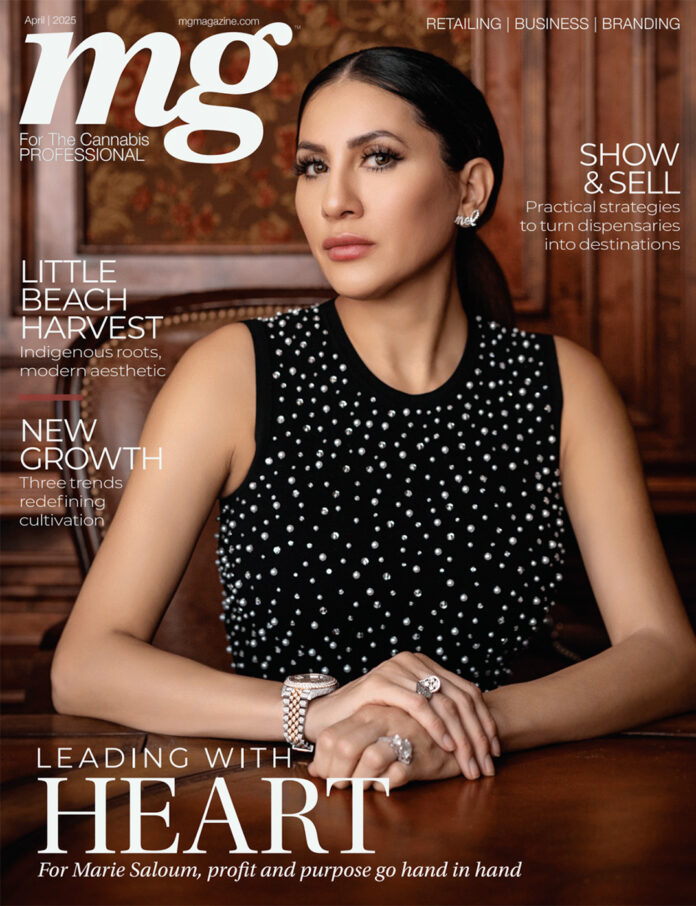 mg Magazine April 2025 Cover featuring Marie Saloum