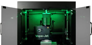Vape-Jet 4.0 Top Load The Vape-Jet 4.0 Top Load fully automated vape-filling platform can fill between 5,000 and 10,000 cartridges or all-in-one devices per shift.