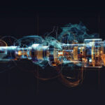 Deconstructed digital illustration of a high-tech cannabis vape pen showcasing internal components and airflow pathways.