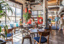 Employer Branding: Building Culture as Your Competitive Edge Modern cannabis company workspace with open layout, natural light, and casual employee conversation reflecting culture and connection.