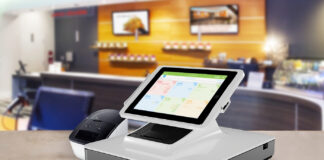 IndicaOnline POS: Turning Cannabis Retail Chaos into Profit IndicaOnline POS hardware system on a dispensary counter, including touchscreen register and receipt printer.