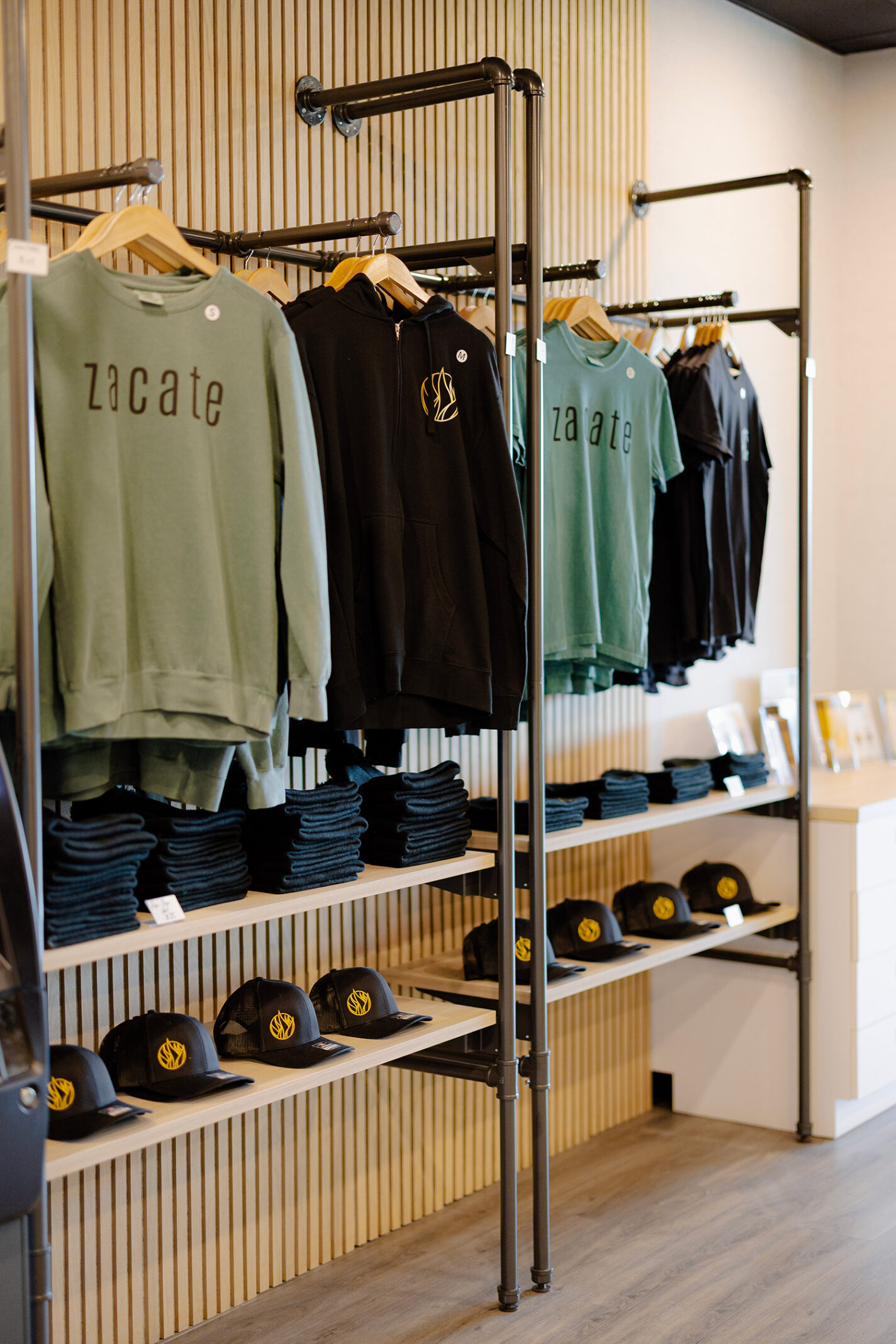 Zacate branded merchandise display