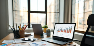 Cannabis Marketing 3.0: Why Creativity Alone Won’t Win Wide shot of a designer’s desk featuring colorful mood board swatches, website wireframes, and analytics dashboards, representing modern cannabis marketing strategy without showing cannabis products.