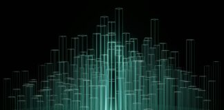 What’s Sabotaging Your Cannabis COGS — and How to Fix Them Abstract grid of teal and blue data lines representing financial analysis, cost modeling, and cannabis business operations.