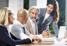 KCSA on Credibility, Consistency, and Playing the Long Game Senior communications advisors discuss strategy in a corporate setting, reflecting reputation-focused public relations counsel.