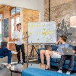 Surfside on Data-Driven Marketing and Why Attribution Matters Public relations and marketing team collaborating on communications strategy during an in-office planning session