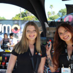 Inside Hall of Flowers Ventura 2026 Fumo brand representatives showcasing vape products at Hall of Flowers Ventura 2026 cannabis trade show in Ventura, California