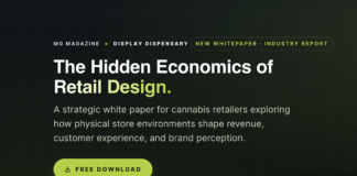 The Hidden Economics of Retail Design: Free Report Display Dispensary retail design industry report cover