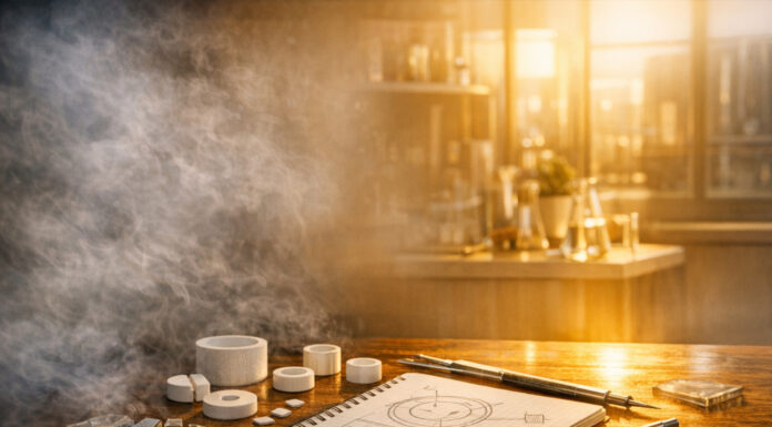 From Crisis to Market Leader: How Vapes Conquered Cannabis Professional cannabis vape hardware with high-clarity oil on a wooden table, representing the shift to purpose-built cannabis technology.