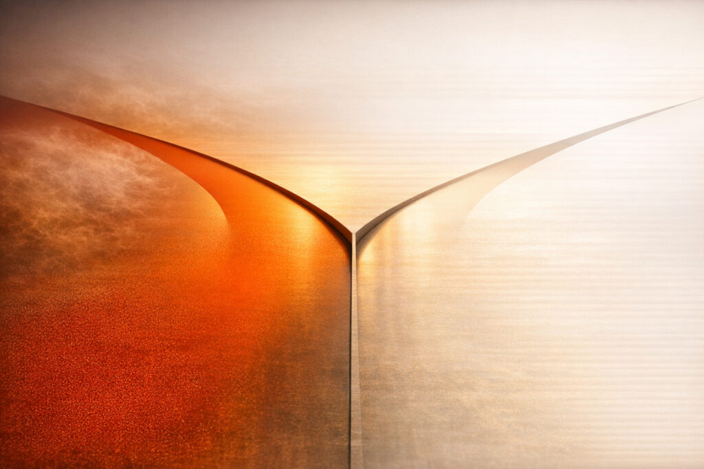 Abstract visualization representing the bifurcation of the vape market into high-potency distillates and premium live resin categories.