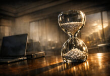 Hemp D-Day: Preparing for the 2026 ‘Hemp-Killing Clause’ Hourglass with sand running out, symbolizing the November 2026 Hemp D-Day deadline for HR 5371 compliance.