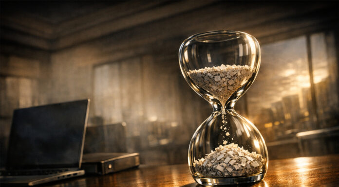 Hemp D-Day: Preparing for the 2026 ‘Hemp-Killing Clause’ Hourglass with sand running out, symbolizing the November 2026 Hemp D-Day deadline for HR 5371 compliance.