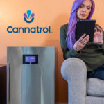 Cannatrol Company Spotlight Cannatrol advertisement of a woman using the Cannatrol app on a tablet