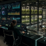 Why Cannabis Must Embrace Data-driven Operations Cannabis cultivation team monitors real-time operational data, environmental controls, and crop performance inside a large-scale indoor grow facility.