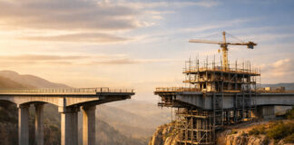 Rescheduling Won’t Fix Your Cannabis Exit. A Tax-Free Buyout Might. Unfinished bridge spanning a canyon at sunset, symbolizing progress and structural evolution in business strategy.
