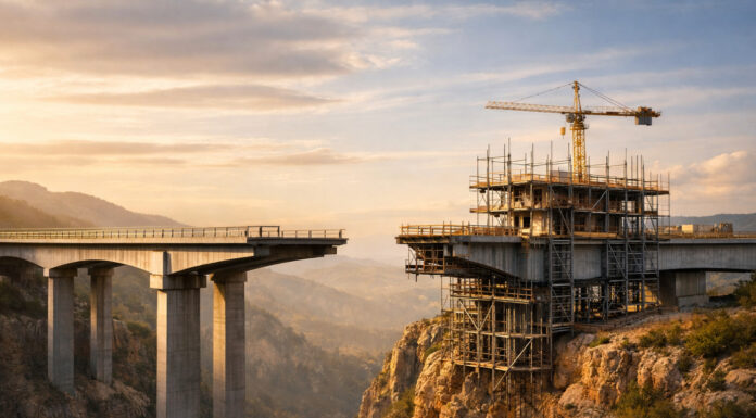 Rescheduling Won’t Fix Your Cannabis Exit. A Tax-Free Buyout Might. Unfinished bridge spanning a canyon at sunset, symbolizing progress and structural evolution in business strategy.
