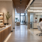 The Next Prescription for Growth A modern interior space transitions from a retail-style reception area to a clinical office, illustrating the shift from cannabis retail to healthcare infrastructure.