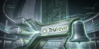 Trulieve Approved for NYSE Listing Following Medical-Only Restructuring Futuristic illustration of Trulieve's corporate logo and NYSE bell symbolizing the company's approval for a New York Stock Exchange listing following a medical-only business restructuring.