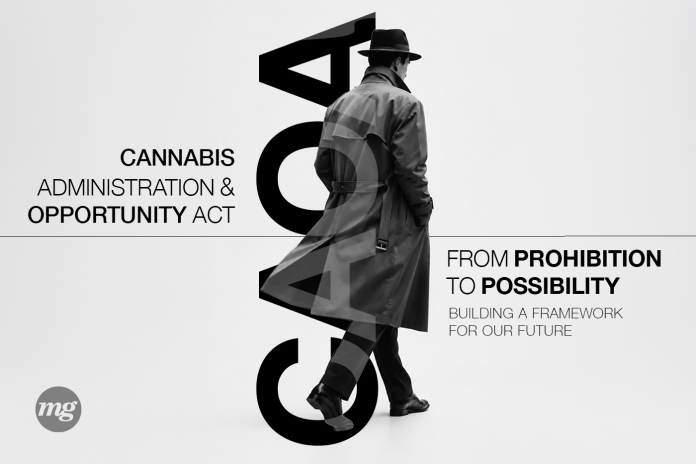 Cannabis Administration and Opportunity Act Returns in 2026 Cannabis Administration and Opportunity Act graphic illustrating the proposed shift from federal cannabis prohibition to legalization.
