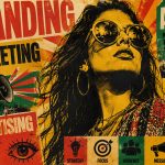 Cannabis Brands Need More Than Legacy, Passion, and Quality Retro-style illustration of a woman surrounded by cannabis branding, marketing, advertising, audience, strategy, and growth messages.