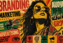 Cannabis Brands Need More Than Legacy, Passion, and Quality Retro-style illustration of a woman surrounded by cannabis branding, marketing, advertising, audience, strategy, and growth messages.