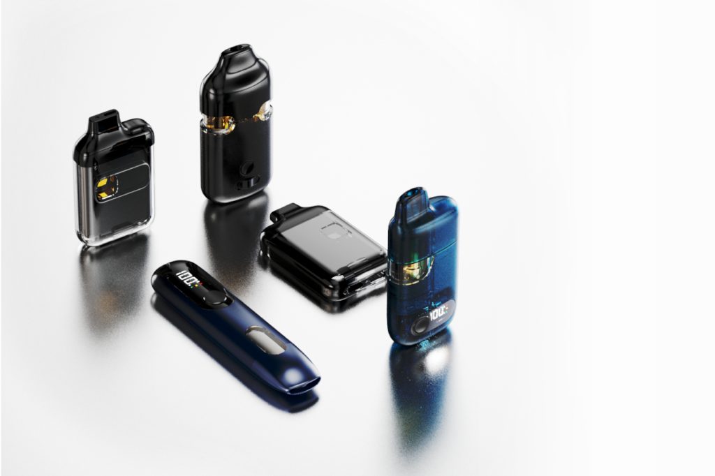 Greentank Technologies' new cannabis vape portfolio for 2026 isolated on a light background