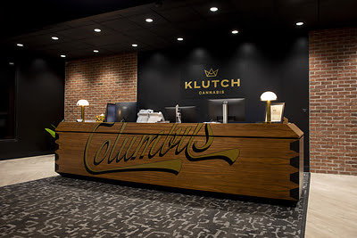 Klutch Cannabis dispensary interior Klutch Cannabis dispensary interior