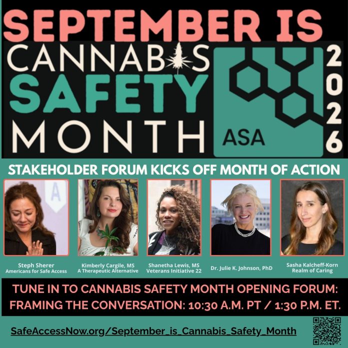 Sept is Cannabis Safety Month Press Sept is Cannabis Safety Month Press