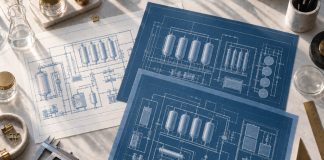 Congress Can’t Agree on What Hemp Should Be Overlapping technical blueprints on a drafting table represent competing federal proposals for regulating the hemp market.