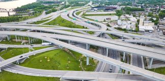 The Hemp Deadline Moved. Your Contingency Plan Shouldn’t. Aerial view of a highway interchange in Louisville, Kentucky, with multiple routes crossing and diverging.