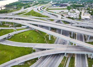 The Hemp Deadline Moved. Your Contingency Plan Shouldn’t. Aerial view of a highway interchange in Louisville, Kentucky, with multiple routes crossing and diverging.